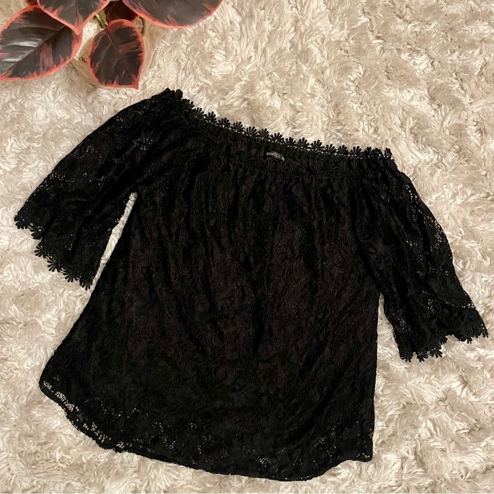 Womens MIHOLL Lace Scoop Neck Top